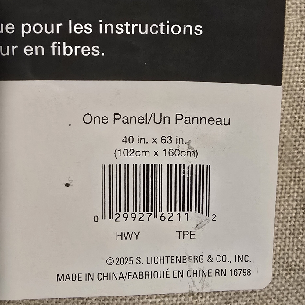 No. 918 Beige Curtains Set 40x63 - 5 Panels NEW - Picture 6 of 7